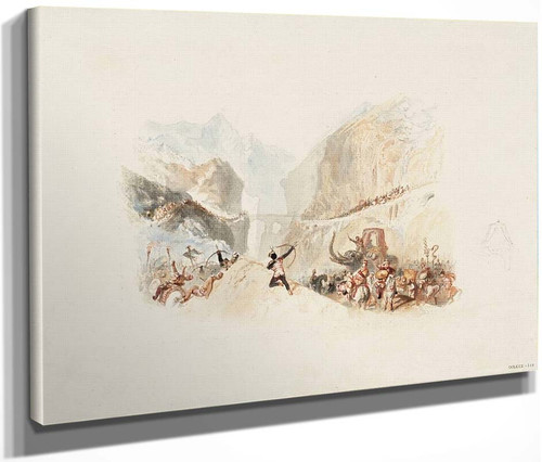 Rogers's 'Italy' Hannibal Passing The Alps By Joseph Mallord William Turner