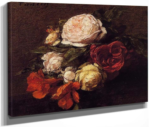 Roses Roses By Henri Fantin Latour Reproduction from Cutler