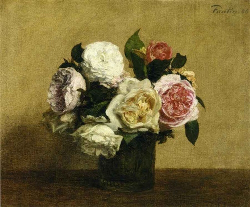 Roses12 By Henri Fantin Latour By Henri Fantin Latour