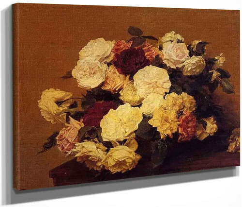 Roses18 By Henri Fantin Latour By Henri Fantin Latour