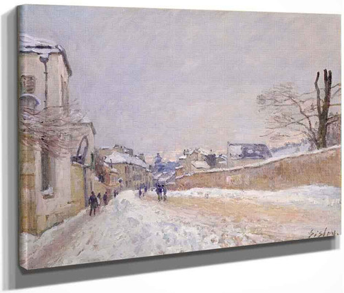 Rue Eugene Moussoir At Moretwinter By Alfred Sisley