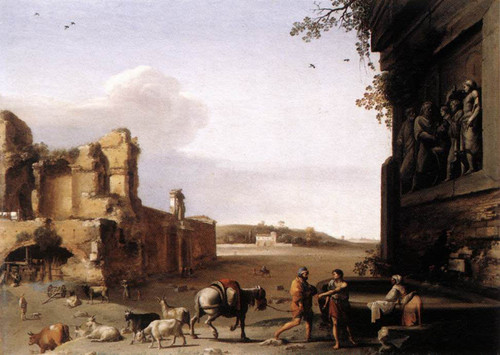 Ruins Of Ancient Rome By Cornelius Van Poelenburgh