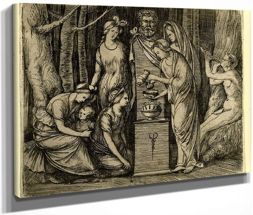 Sacrifice To Priapus By Jacopo Barbari  By Jacopo Barbari