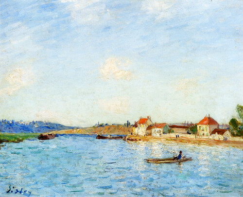 Saint Mammes 233 By Alfred Sisley