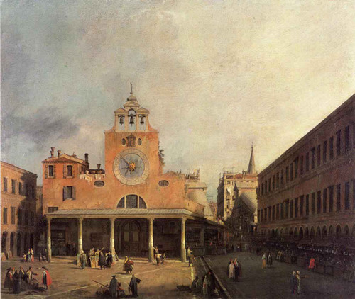 San Giacomo De Rialto By Canaletto By Canaletto