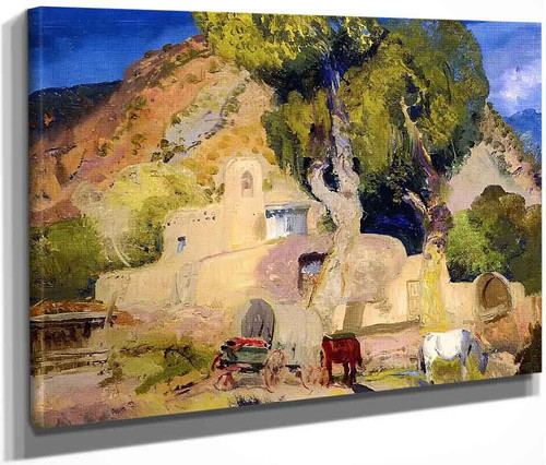 Sanctuario De Chimayo By George Wesley Bellows By George Wesley Bellows