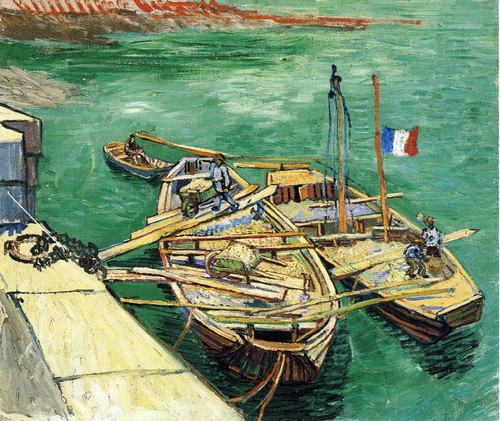 Sand Barges By Jose Maria Velasco