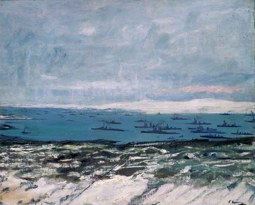 Scapa Flow, Orkney, From The Signal Station By Sir John Lavery, R.A. By Sir John Lavery, R.A.
