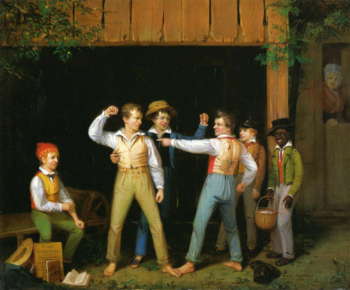 School Boys Quarreling By William Sidney Mount