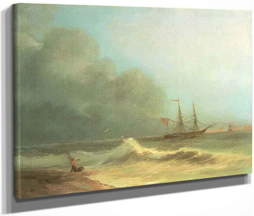 Sea Before Storm By Ivan Constantinovich Aivazovsky By Ivan Constantinovich Aivazovsky