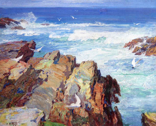 Sea Gulls By Edward Potthast By Edward Potthast