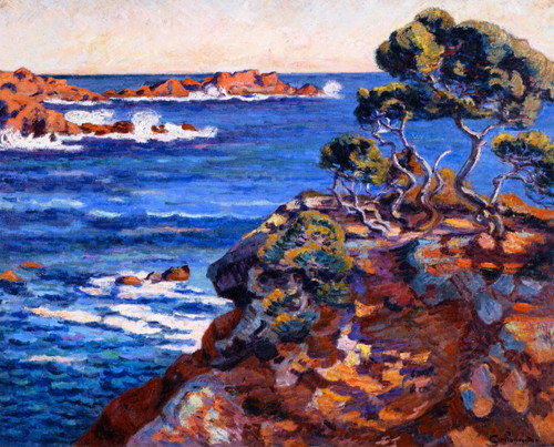 Seaside At Agay By Armand Guillaumin