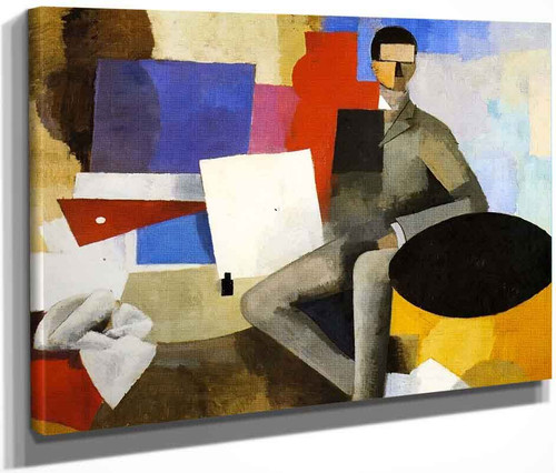 Seated Man By Roger De La Fresnaye