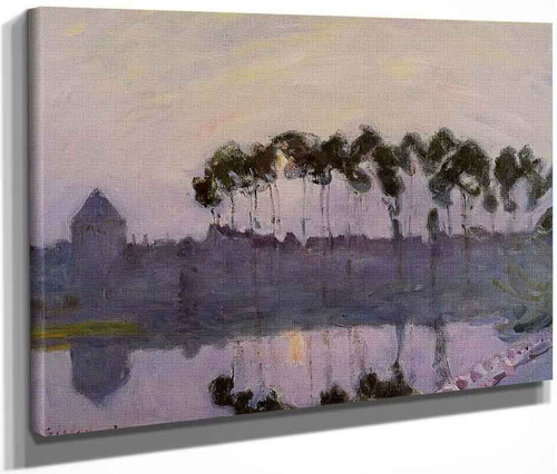 Setting Sun At Moret By Alfred Sisley