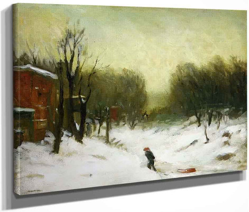 Seventh Avenue In The Snow By Robert Henri