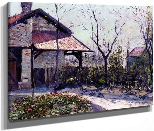 Shed In The Garden At Petit Gennevilliers By Gustave Caillebotte By Gustave Caillebotte