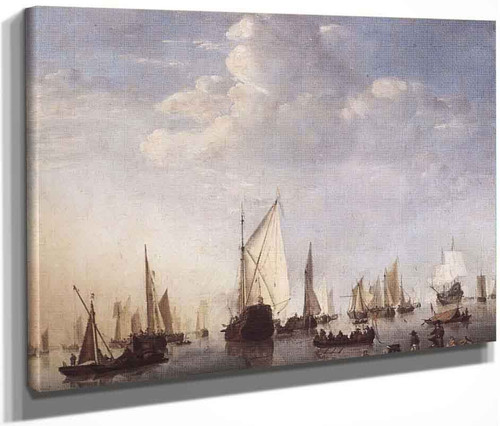 Ships In The Roads By Willem Van De Velde The Younger