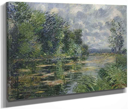Small Arm Of The Seine Near Connelle By Gustave Loiseau By Gustave Loiseau