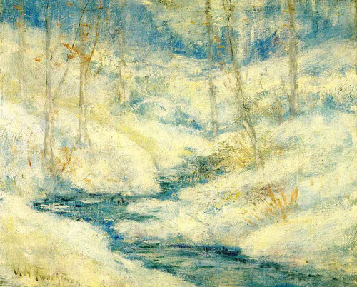Snow Scene 1 By John Twachtman Snow Scene 1 By John Twachtman