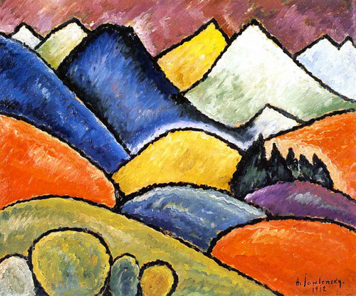 Snowy Mountains Oberstdorf By Alexei Jawlensky By Alexei Jawlensky