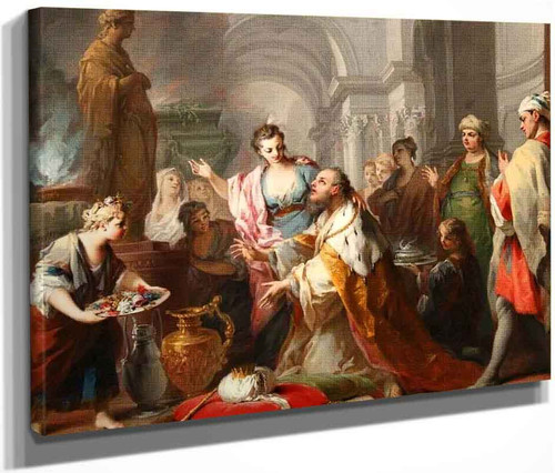 Solomon Sacrificing To His Wives' Idols By Jacopo Amigoni By Jacopo Amigoni