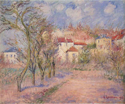 Spring In Herouville By Gustave Loiseau By Gustave Loiseau