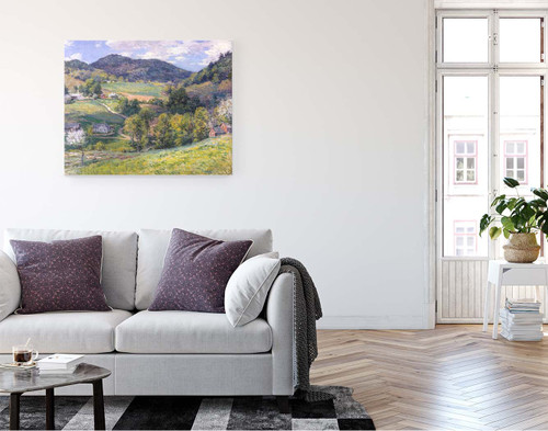 絵画 Spring in the Valley Spring In The Valley By Willard Leroy Metcalf Print or