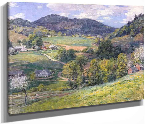 絵画 Spring in the Valley Spring In The Valley By Willard Leroy Metcalf Print or