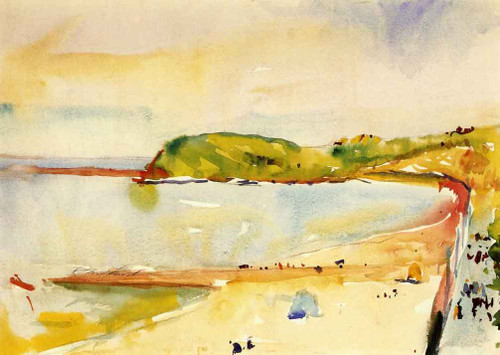 St. Jean De Luz By Charles W. Hawthorne