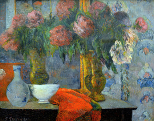 Still Life, The White Bowl By Paul Gauguin