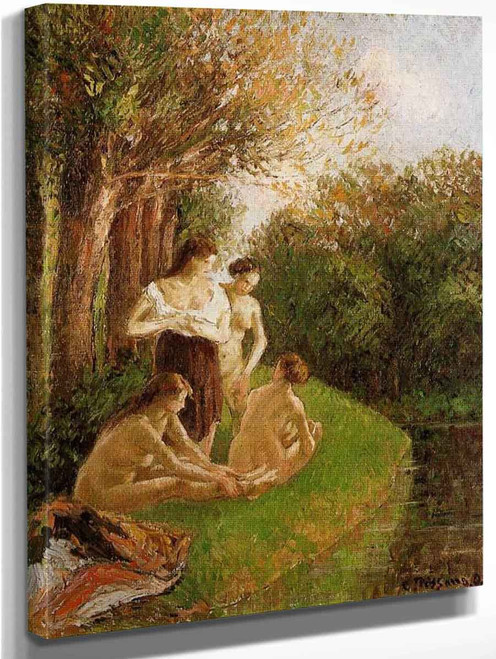 Bathers By Camille Pissarro