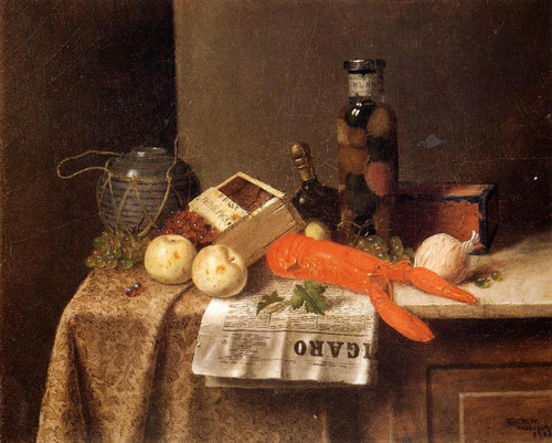 Still Life With 'Le Figaro' By William Michael Harnett  By William Michael Harnett