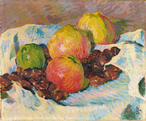 Still Life With Apples And Chestnuts By Giovanni Giacometti By Giovanni Giacometti