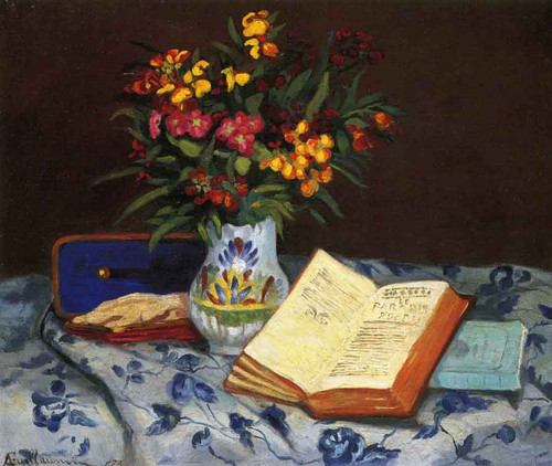 Still Life With Box With Blue Gloves By Armand Guillaumin Still Life With Box With Blue Gloves By Armand Guillaumin