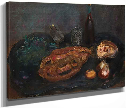 Still Life With Bread And Onions By Boris Grigoriev