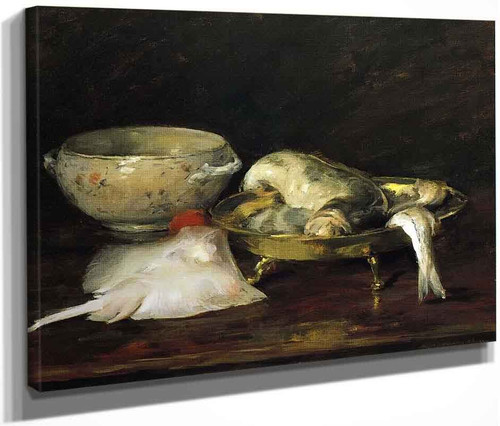 Still Life With Fish 3333 By William Merritt Chase By William Merritt Chase