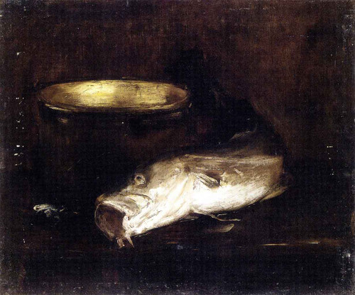 Still Life With Fish And Pot 211 By William Merritt Chase By William Merritt Chase Still Life With Fish And Pot 211 By William Merritt Chase By William Merritt Chase