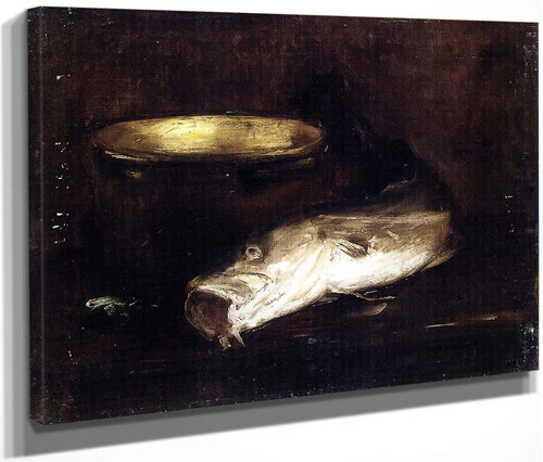 Still Life With Fish And Pot 211 By William Merritt Chase By William Merritt Chase
