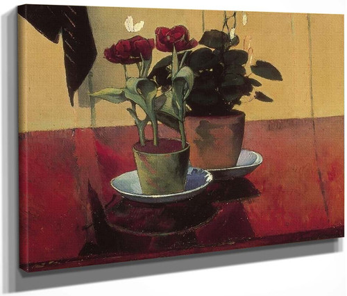 Still Life With Flowers By Emile Bernard  By Emile Bernard