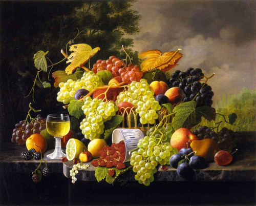 Still Life With Fruit16 By Severin Roesen