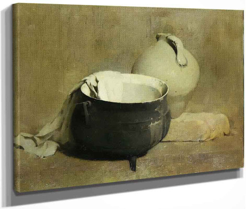 Still Life With Kettle And Jug By Emil Carlsen By Emil Carlsen
