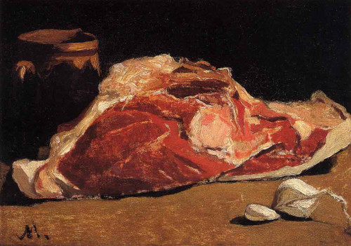 Still Life With Meat By Claude Oscar Monet