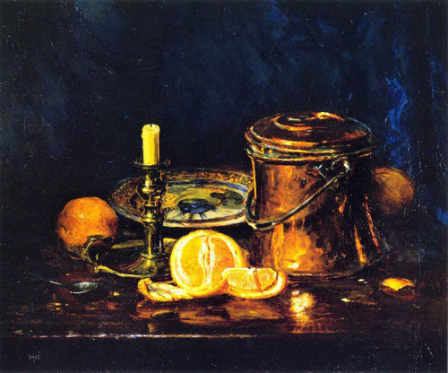Still Life With Oranges By Joseph Kleitsch By Joseph Kleitsch