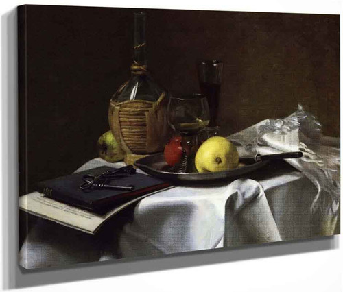 Still Life With Pears And Cask By Charles Ethan Porter