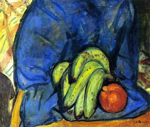 Still Life With Pomegranate And Bananas By Alfred Henry Maurer By Alfred Henry Maurer