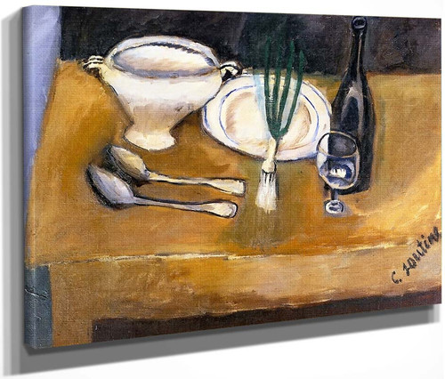 Still Life With Soup Tureen By Chaim Soutine