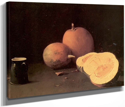 Still Life With Squash And Pitcher By Emil Carlsen By Emil Carlsen