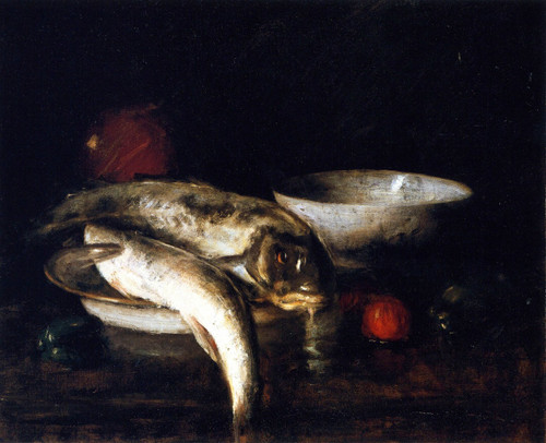 Still Lifefish 3 By William Merritt Chase By William Merritt Chase