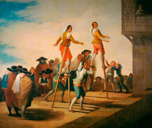 Stilts By Francisco Jose De Goya Y Lucientes By Francisco Jose De Goya Y Lucientes