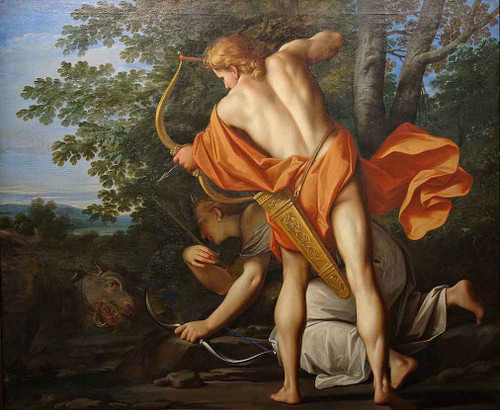 Story Of Venus And Diana Apollo And Diana Killing A Python By Marcantonio Franceschini  By Marcantonio Franceschini